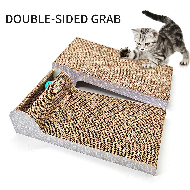 HKM-8364093 Large Corrugated Paper Cat Scratch Board - Durable and Stylish Claw Toy