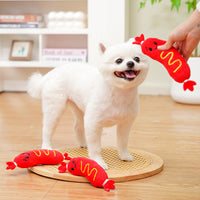 HKM-8365245 Bite-Resistant Plush Dog Toy with Sound for Stress Relief