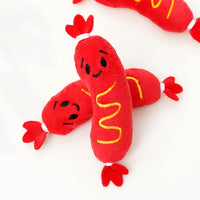 HKM-8365245 Bite-Resistant Plush Dog Toy with Sound for Stress Relief