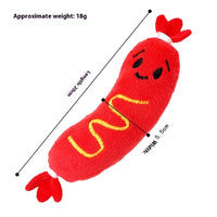 HKM-8365245 Bite-Resistant Plush Dog Toy with Sound for Stress Relief