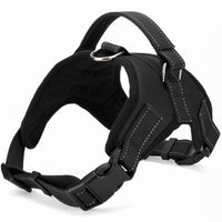 HKM-8365885 Explosion-Proof Leather Dog Harness with Trap Hand Holding Rope ¨C Red, Black, Camouflage, Leopard Print, S-XXL