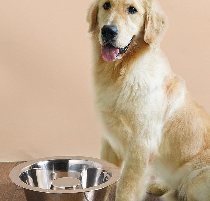 HKM-8368573 Stainless Steel Pet Slow Food Bowl for Cats - Multiple Sizes Available
