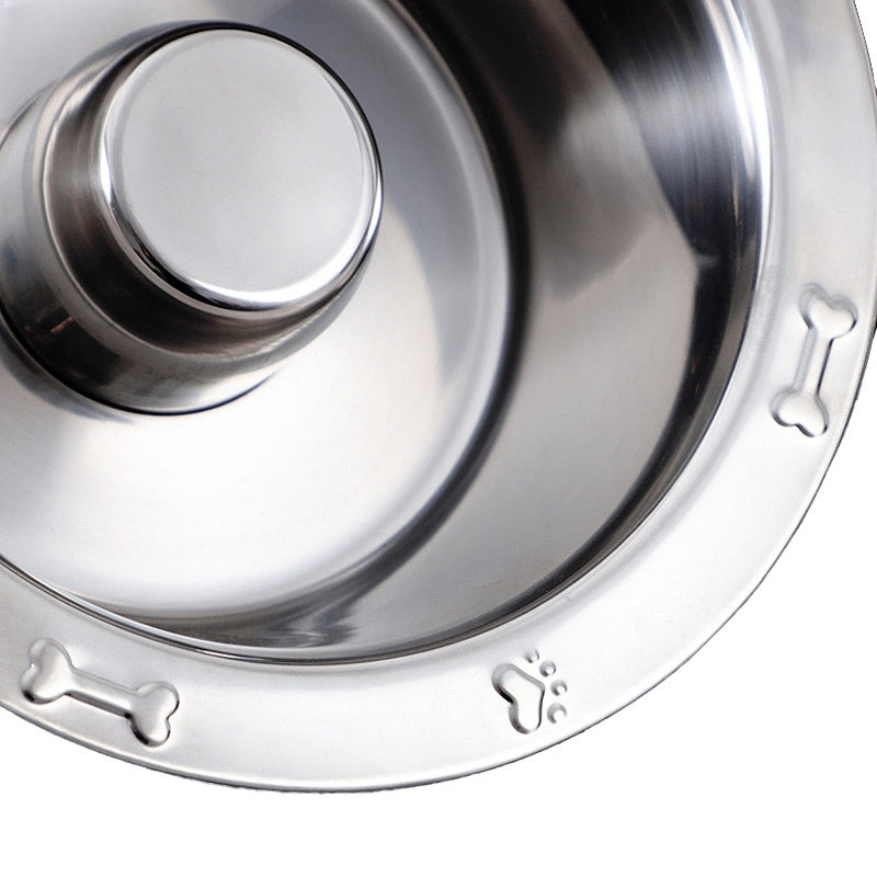 HKM-8368573 Stainless Steel Pet Slow Food Bowl for Cats - Multiple Sizes Available