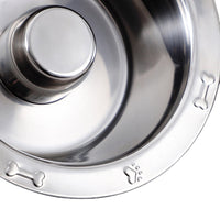 HKM-8368573 Stainless Steel Pet Slow Food Bowl for Cats - Multiple Sizes Available