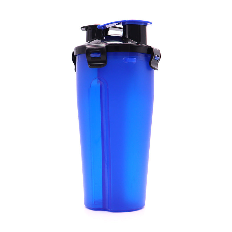 HKM-8369853 Portable 2-in-1 Dog Water and Food Cup - Outdoor Drinking Bottle for Pets, 350ml Capacity
