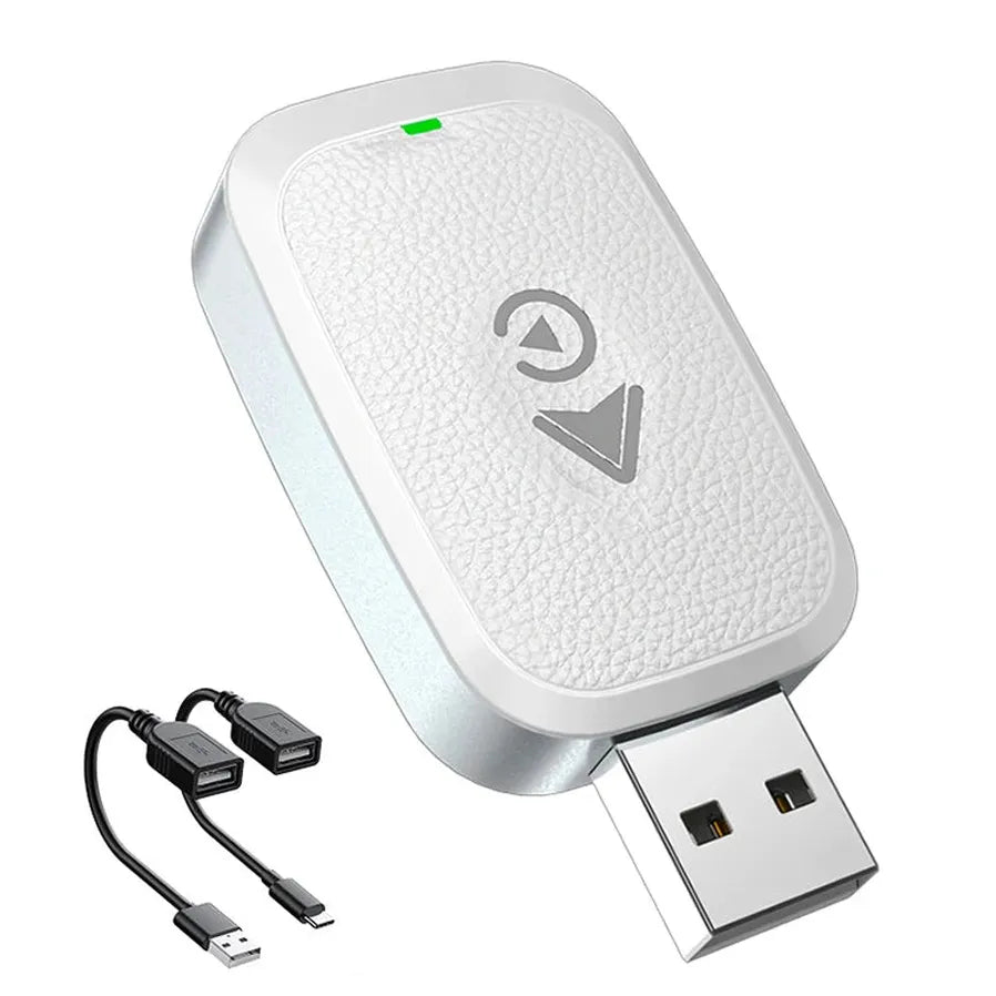 HKM-837011 Wireless CarPlay and Android Auto Adapter with Dual USB Type-C Connector for Seamless Connectivity