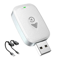 HKM-837011 Wireless CarPlay and Android Auto Adapter with Dual USB Type-C Connector for Seamless Connectivity