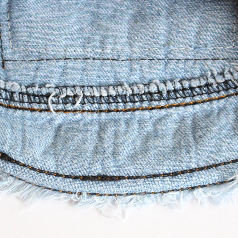 HKM-8370749 Denim Dog Vest for Small to Large Breeds - Sizes XS to 2XL