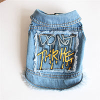 HKM-8370749 Denim Dog Vest for Small to Large Breeds - Sizes XS to 2XL