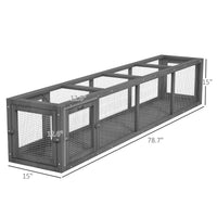 HKM-8372413 Extendable Cat Tunnel with Weather Protection for Outdoor Play and Relaxation