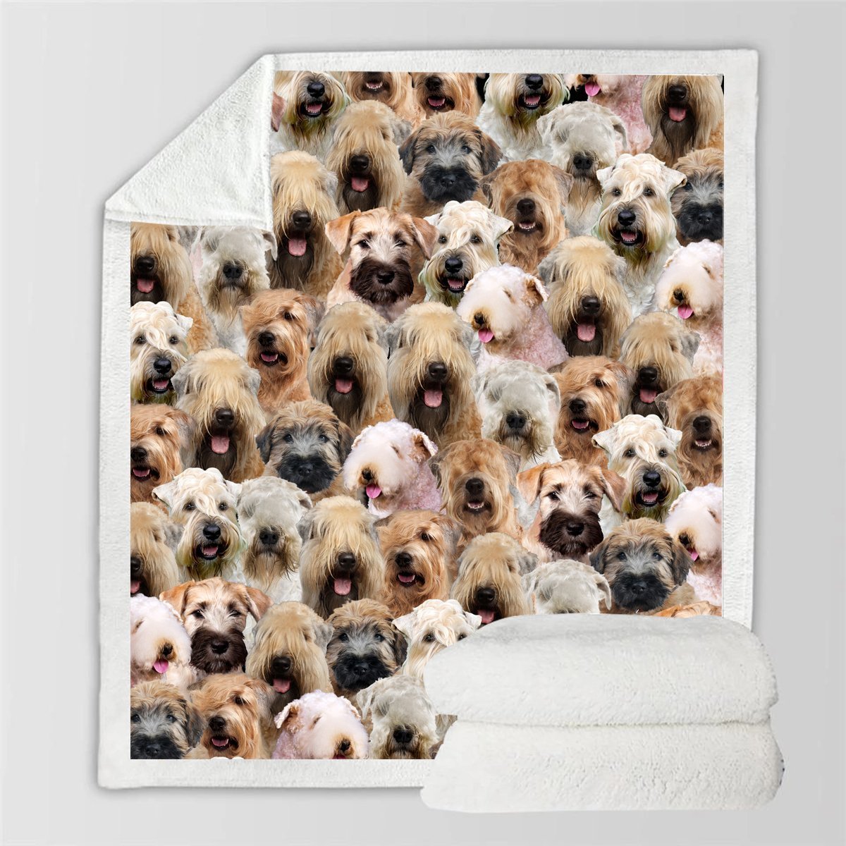 HKM-837267 Cozy Modern Printed Flannel Blanket for Pets in Two Sizes