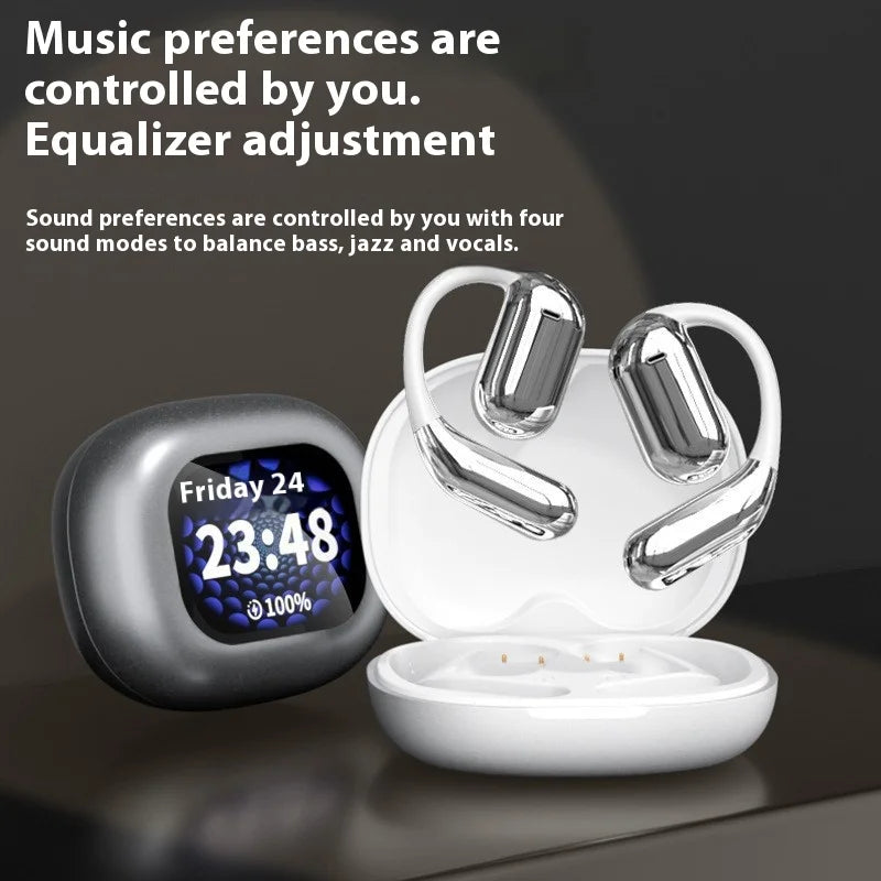 HKM-837267 Wireless Ear-Hanging Headset with LED AI Translation for Android Devices
