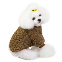 HKM-8372925 Stylish Velvet Coat for Pets - Autumn & Winter - Available in Various Colors and Sizes
