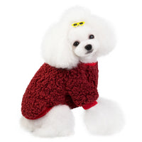 HKM-8372925 Stylish Velvet Coat for Pets - Autumn & Winter - Available in Various Colors and Sizes