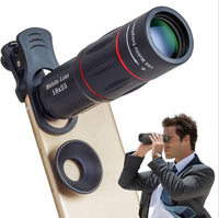 HKM-837331 18X Telephoto Lens for Mobile Phones with Adjustable Zoom and Flexible Tripod Adapter