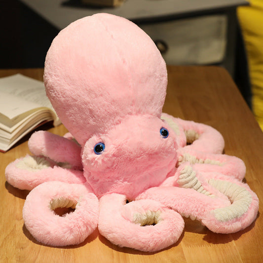 HKM-837395 Plush Octopus Doll Toy - Soft and Comfortable PP Cotton Filling, Available in Multiple Sizes