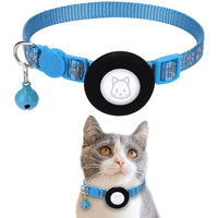 HKM-8374333 Reflective Leather Cat Collar with Bell - Multiple Colors Available