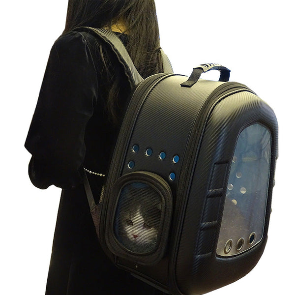 HKM-8374589 Portable Pet Capsule Backpack for Cats and Small Dogs - Compact Travel Carrier in Multiple Colors