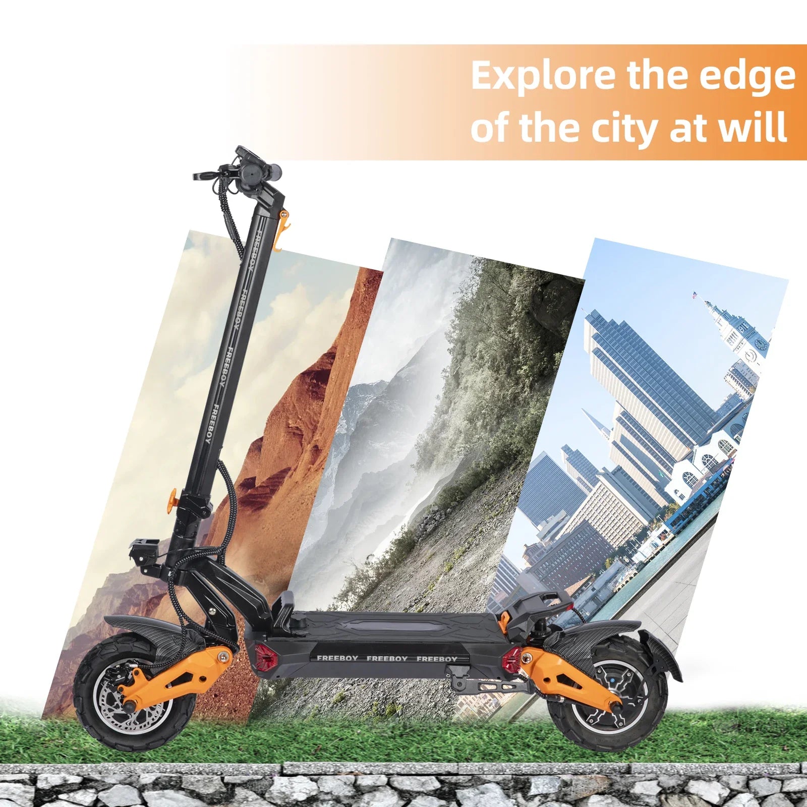 HKM-837459 All-Terrain Electric Mobility Scooter with Dual Motors and Long Range - Foldable, Waterproof, 3000W Motor, 200 kg Load Capacity