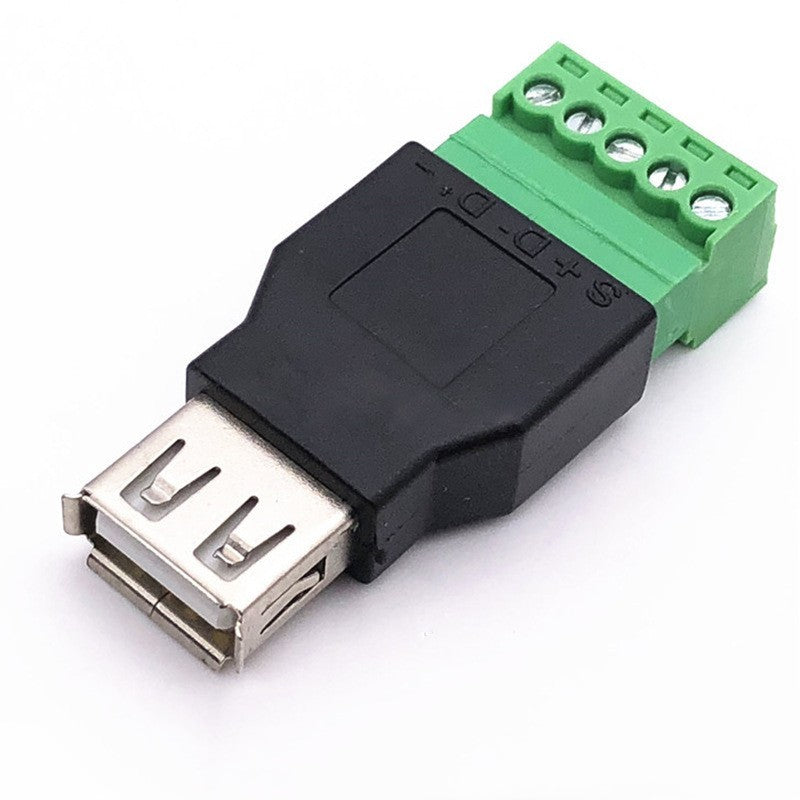 HKM-837459 Solderless USB2.0 Male Female Plug Connector for Easy PCB Wiring