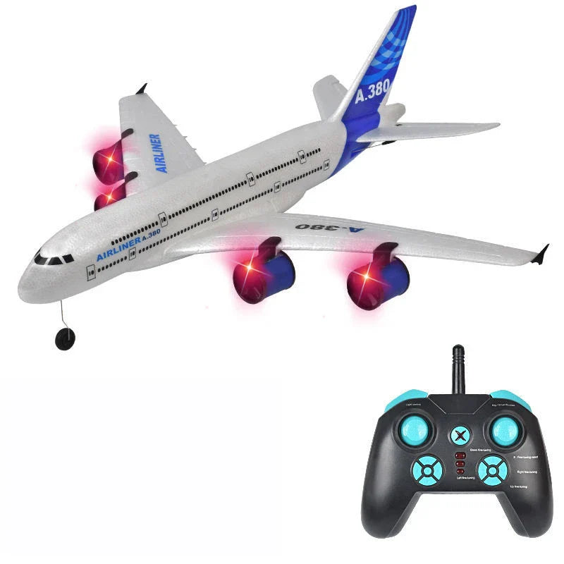 HKM-837523 Remote Control Glider Airplane for Kids - 2CH 2.4G Outdoor Flying Toy