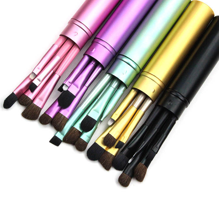 HKM-837523 Soft Synthetic Fiber Makeup Brush - Stylish Design for Professional and Family Use, Travel-Friendly, Multiple Colors Available