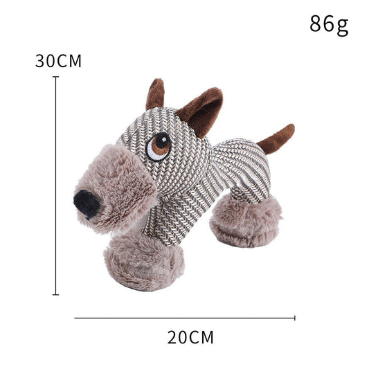 HKM-8375613 Large Plush Dog Squeaky Toy for Interactive Chewing Fun and Bonding - Ideal for Medium to Large Dogs