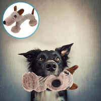 HKM-8375613 Large Plush Dog Squeaky Toy for Interactive Chewing Fun and Bonding - Ideal for Medium to Large Dogs