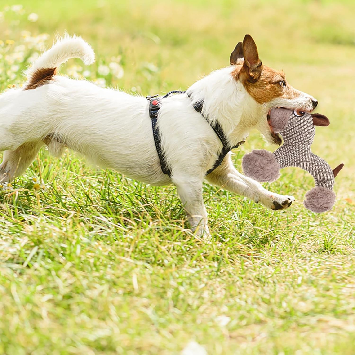 HKM-8375613 Large Plush Dog Squeaky Toy for Interactive Chewing Fun and Bonding - Ideal for Medium to Large Dogs