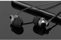 HKM-837587 Heavy Bass Copper In-Ear Headphones with Microphone and Wheat Cable, 3.5mm Plug, Available in Gold, Silver, Black, Red and Black