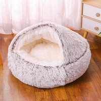 HKM-8376381 Waterproof Semi-Enclosed Dog Kennel with Plush Interior and Multiple Color Options