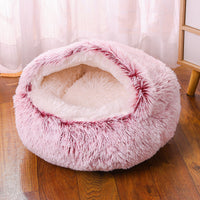 HKM-8376381 Waterproof Semi-Enclosed Dog Kennel with Plush Interior and Multiple Color Options