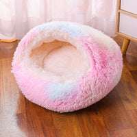 HKM-8376381 Waterproof Semi-Enclosed Dog Kennel with Plush Interior and Multiple Color Options