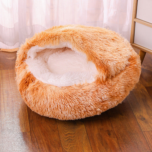 HKM-8376381 Waterproof Semi-Enclosed Dog Kennel with Plush Interior and Multiple Color Options