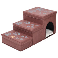 HKM-8376509 Multifunctional Pet Stairs and Cat Kennel Cage for Easy Sofa and Bed Access