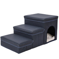HKM-8376509 Multifunctional Pet Stairs and Cat Kennel Cage for Easy Sofa and Bed Access