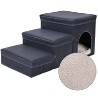 HKM-8376509 Multifunctional Pet Stairs and Cat Kennel Cage for Easy Sofa and Bed Access