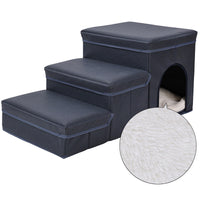 HKM-8376509 Multifunctional Pet Stairs and Cat Kennel Cage for Easy Sofa and Bed Access