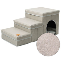 HKM-8376509 Multifunctional Pet Stairs and Cat Kennel Cage for Easy Sofa and Bed Access