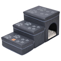HKM-8376509 Multifunctional Pet Stairs and Cat Kennel Cage for Easy Sofa and Bed Access