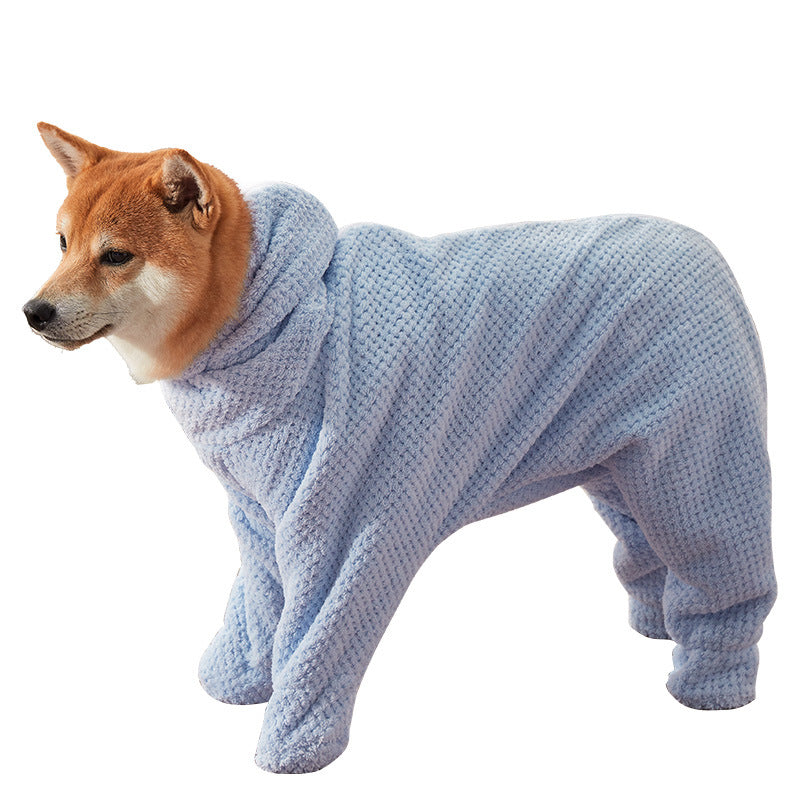 HKM-8377789 Quick-Drying Absorbent Cotton Towel for Pets - Multiple Sizes Available