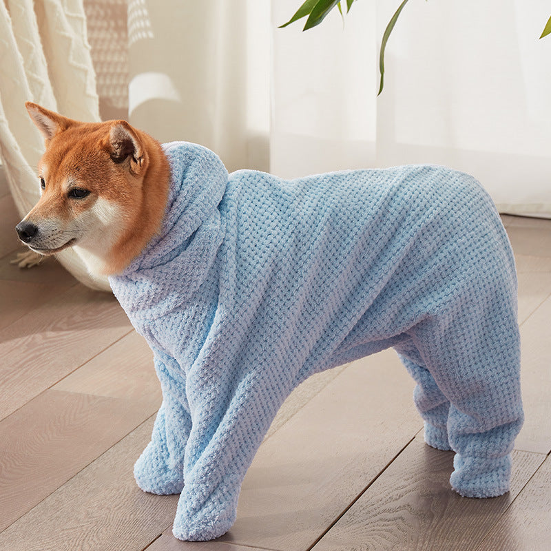 HKM-8377789 Quick-Drying Absorbent Cotton Towel for Pets - Multiple Sizes Available