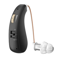 HKM-837779 USB Rechargeable Behind-the-Ear Hearing Aid with Sound Amplification and Volume Control
