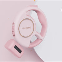 HKM-8377917 Automatic Retractable LED Dog Leash with Hand Grip - Pink and Light Gray, 201.8mm Length