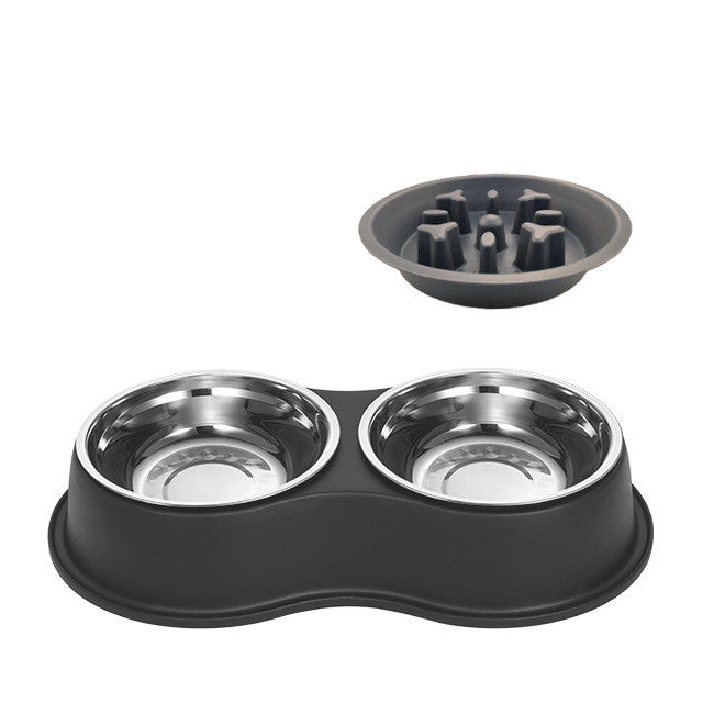 HKM-8378301 Pet Slow Feeder Bowl with Removable Stainless Steel Insert for Dogs and Cats - Multiple Colors Available