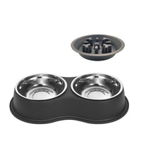 HKM-8378301 Pet Slow Feeder Bowl with Removable Stainless Steel Insert for Dogs and Cats - Multiple Colors Available