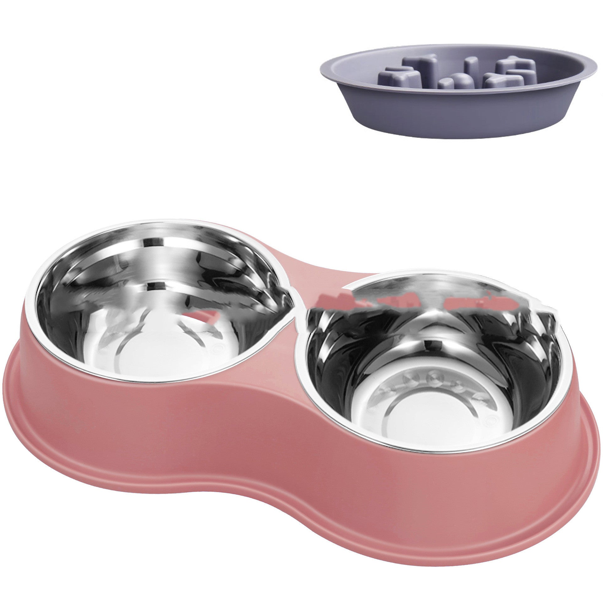 HKM-8378301 Pet Slow Feeder Bowl with Removable Stainless Steel Insert for Dogs and Cats - Multiple Colors Available