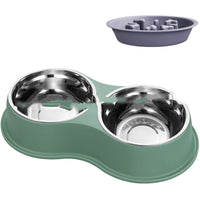 HKM-8378301 Pet Slow Feeder Bowl with Removable Stainless Steel Insert for Dogs and Cats - Multiple Colors Available