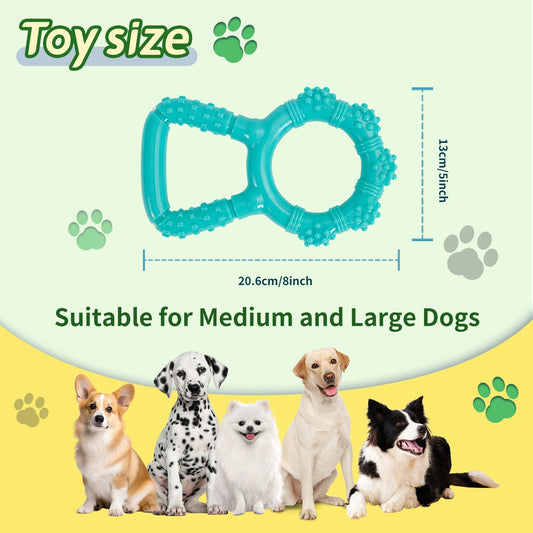 HKM-8379581 Interactive Dog Chewing Toy with Teeth Grinding Function and Pull Ring Design