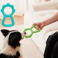 HKM-8379581 Interactive Dog Chewing Toy with Teeth Grinding Function and Pull Ring Design